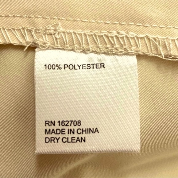 L T D Lace Up Front Slight Puff Short Sleeves Mini Dress. Cream (Stone)  Sz 8 - Picture 8 of 11